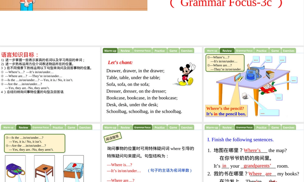 人教版七年级上册Unit4 SectionA语法聚焦课件.ppt