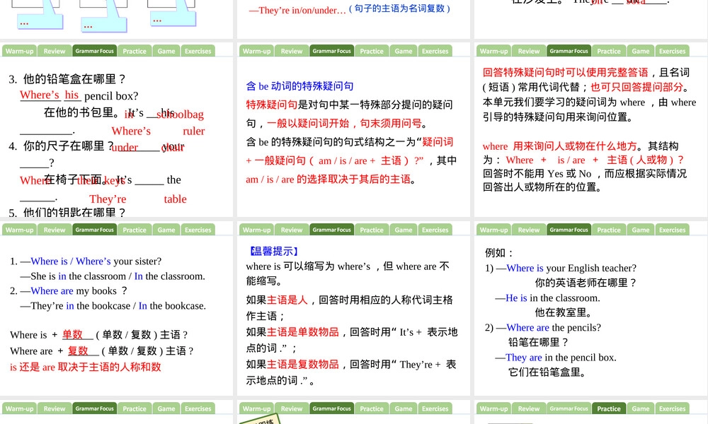 人教版七年级上册Unit4 SectionA语法聚焦课件.ppt