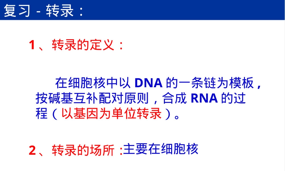 基因的表达翻译教学PPT课件.ppt
