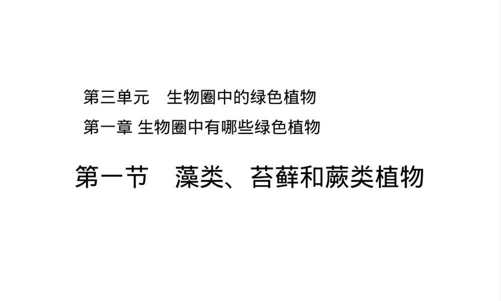 人教版七年级生物绿色植物种类练习题PPT课件.ppt