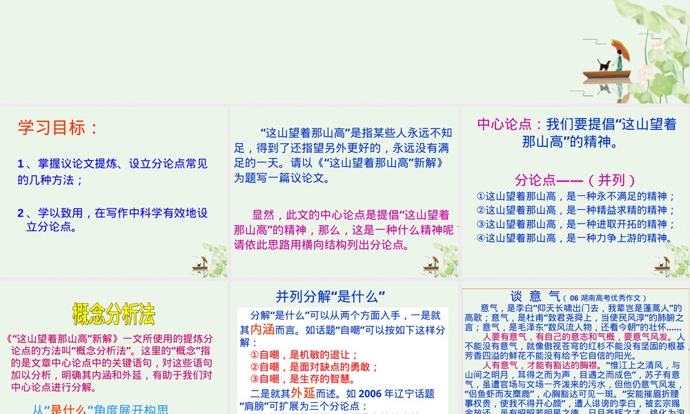 议论文指导如何提炼分论点PPT课件.ppt