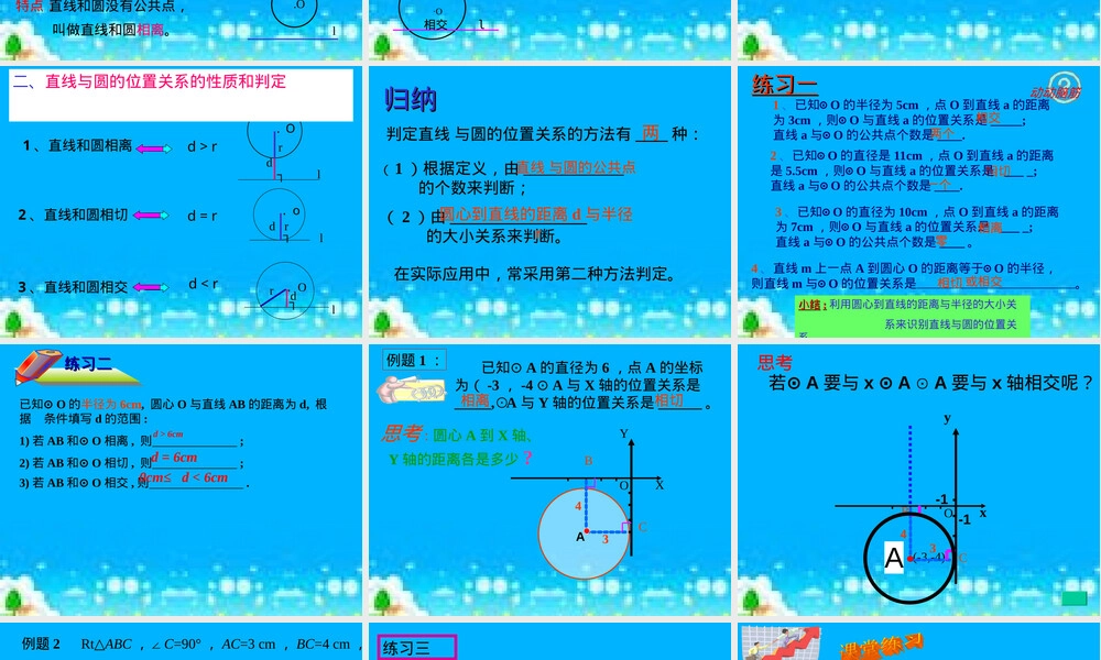 直线和圆的位置关系教学PPT课件.ppt