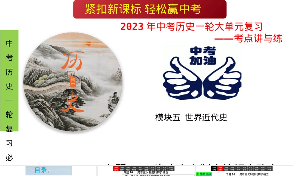 专题20资本主义制度的初步确立中考历史复习PPT课件.pptx